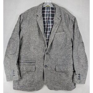 FLAW** Territory Ahead XXL Gray Wool Blend Herringbone Travelers Blazer Jacket